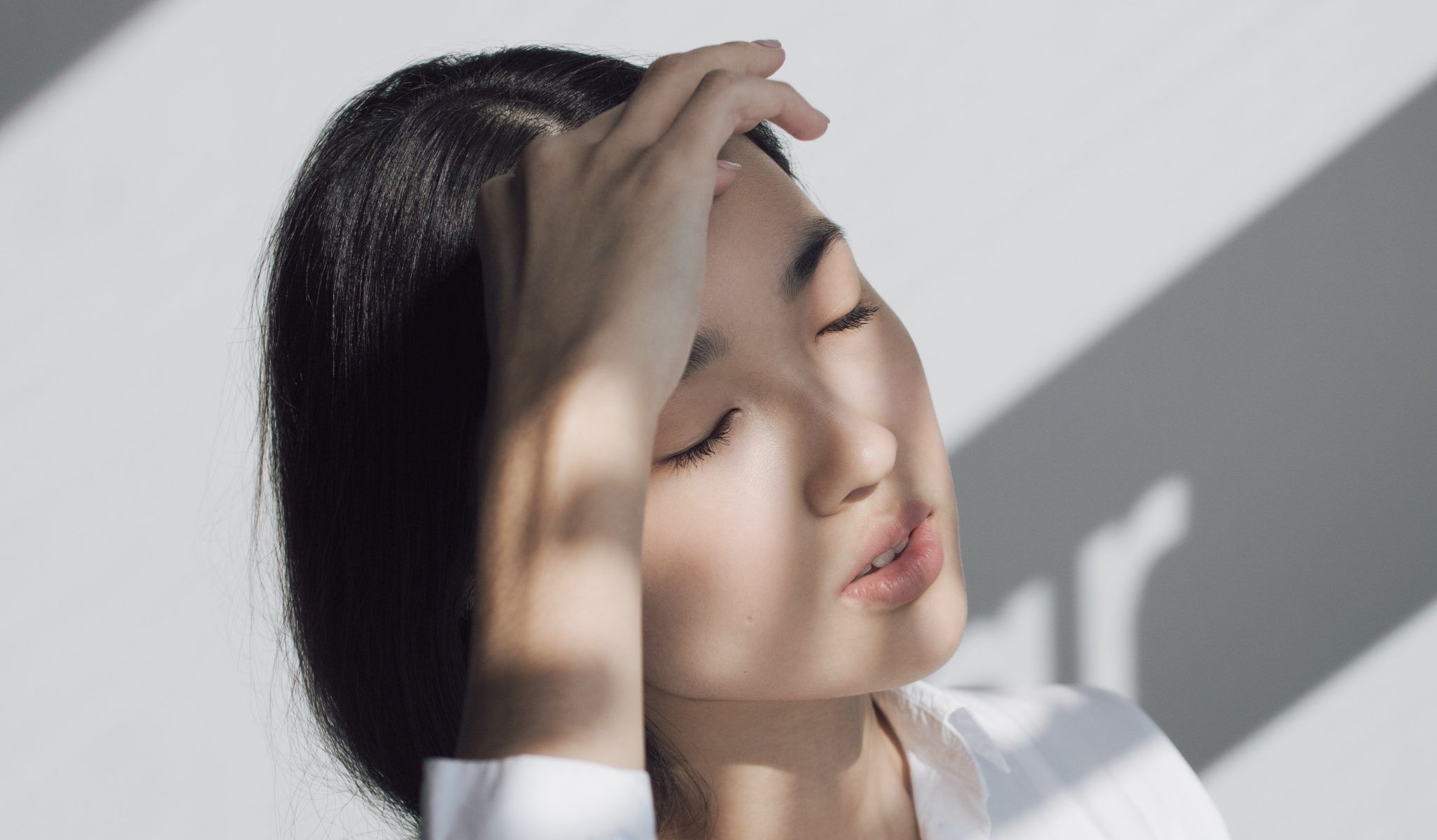 A young woman in natural light